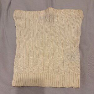 Ralph Lauren Ivory Cable Knit Strapless Top – Holiday Party - Size Sm